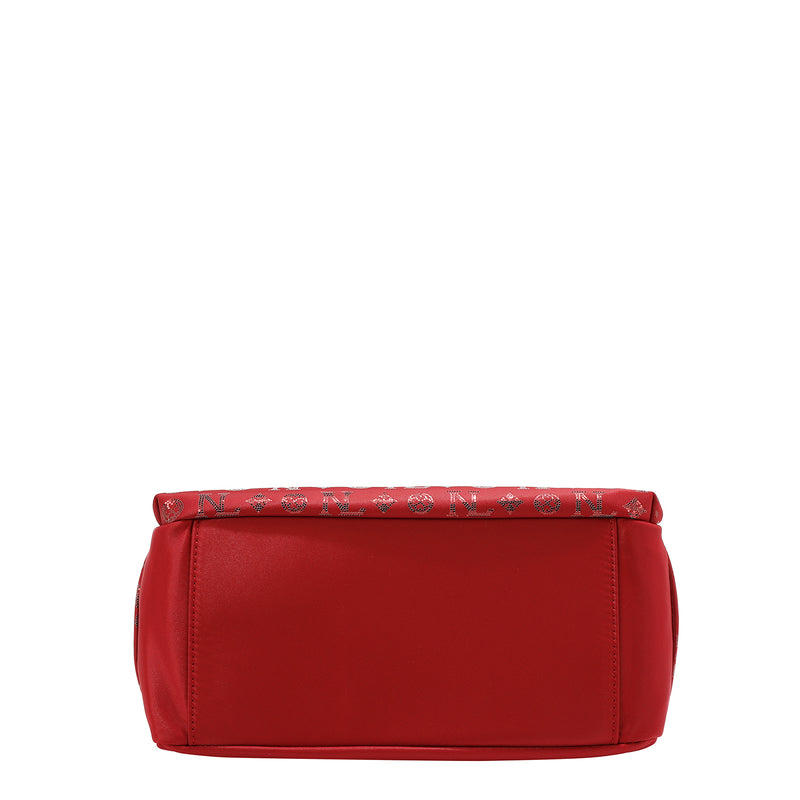 BOLSO DE MANO CON MONOGRAMA (ROJO)
