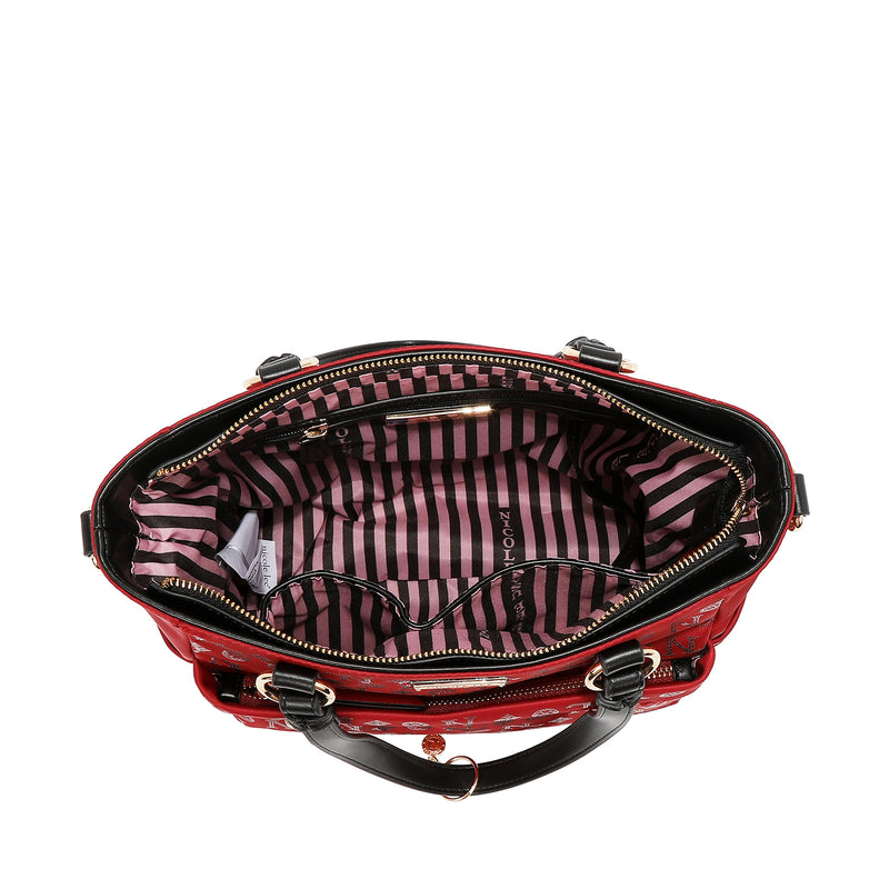 BOLSO DE MANO CON MONOGRAMA (ROJO)