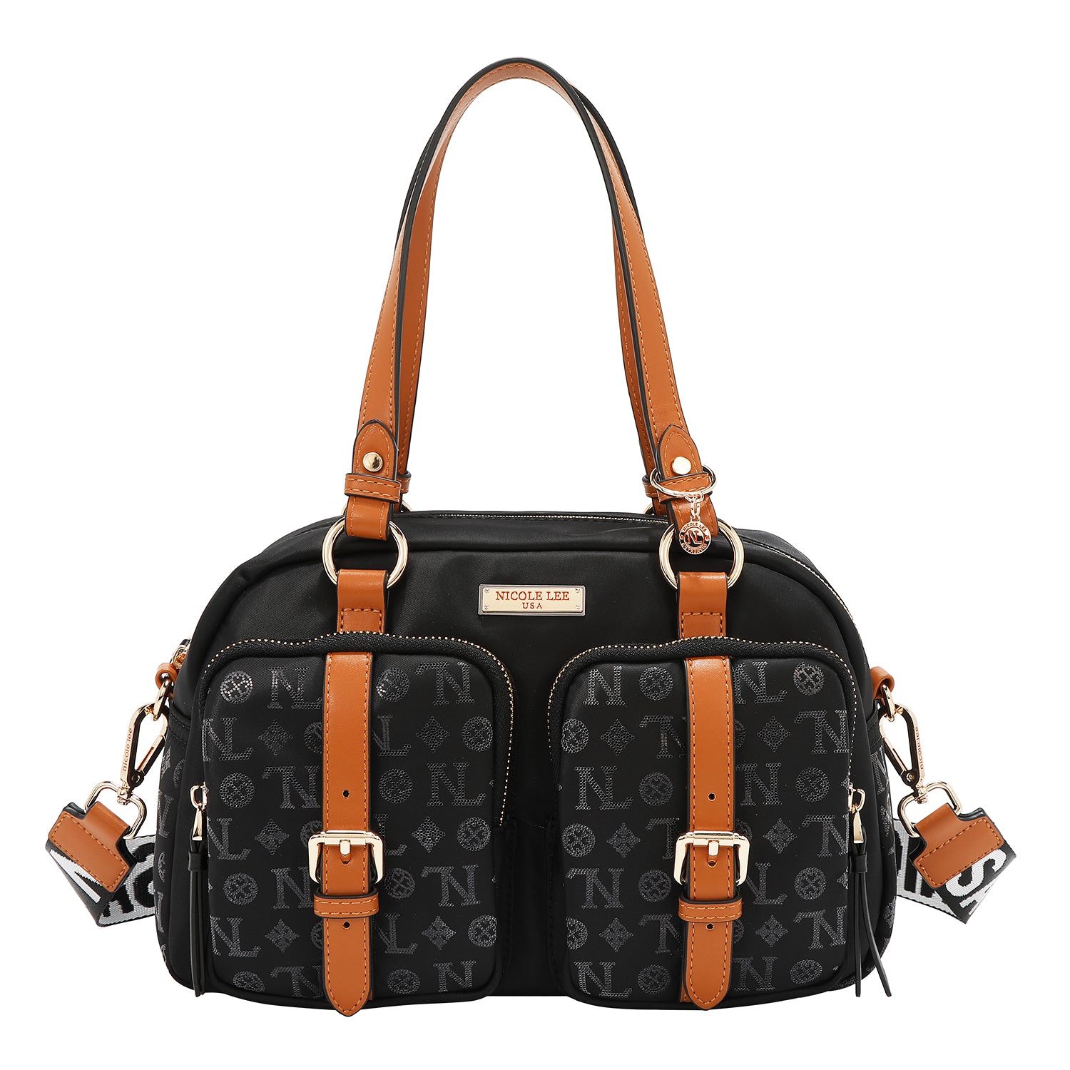 SAC BOSTON AVEC LOGO MONOGRAMME (NOIR)