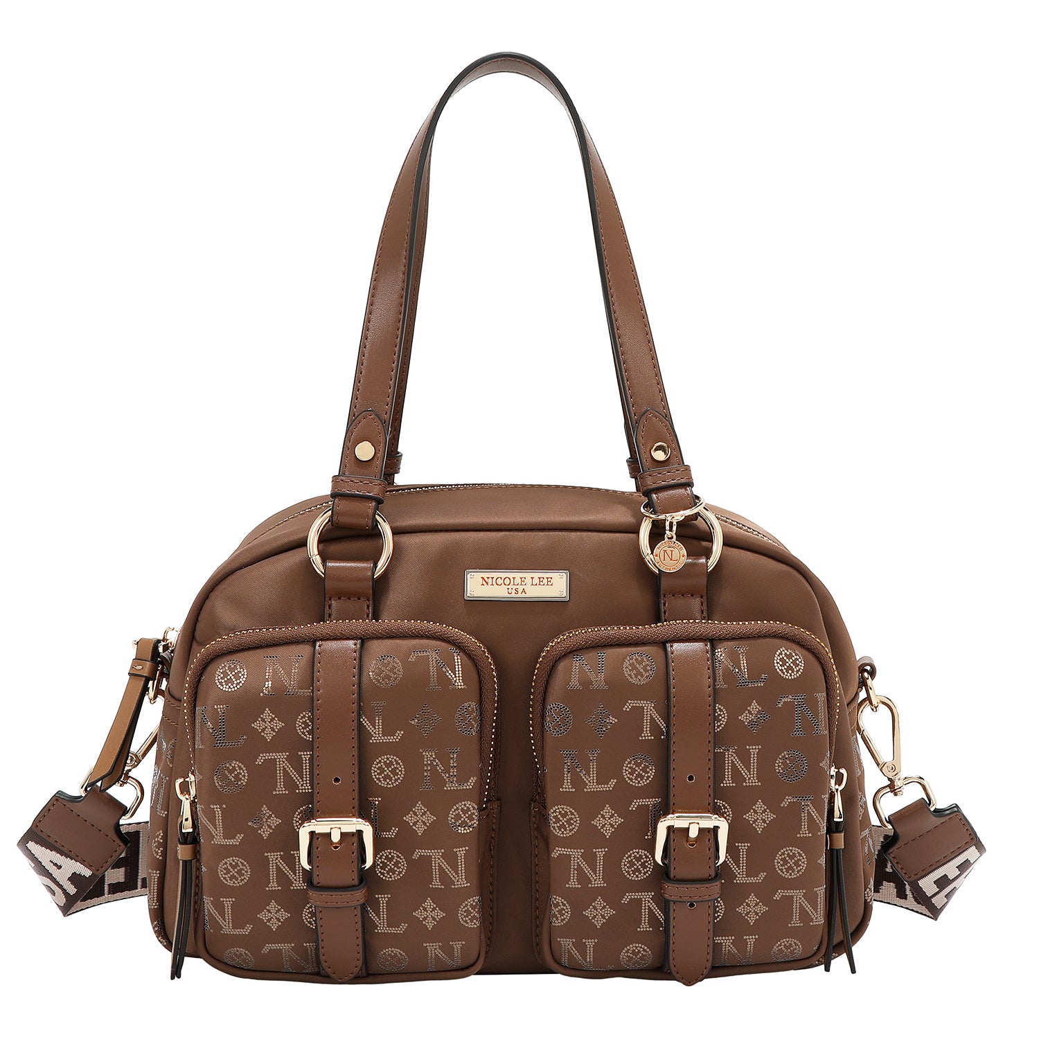 SAC BOSTON AVEC LOGO MONOGRAMME (MARRON)