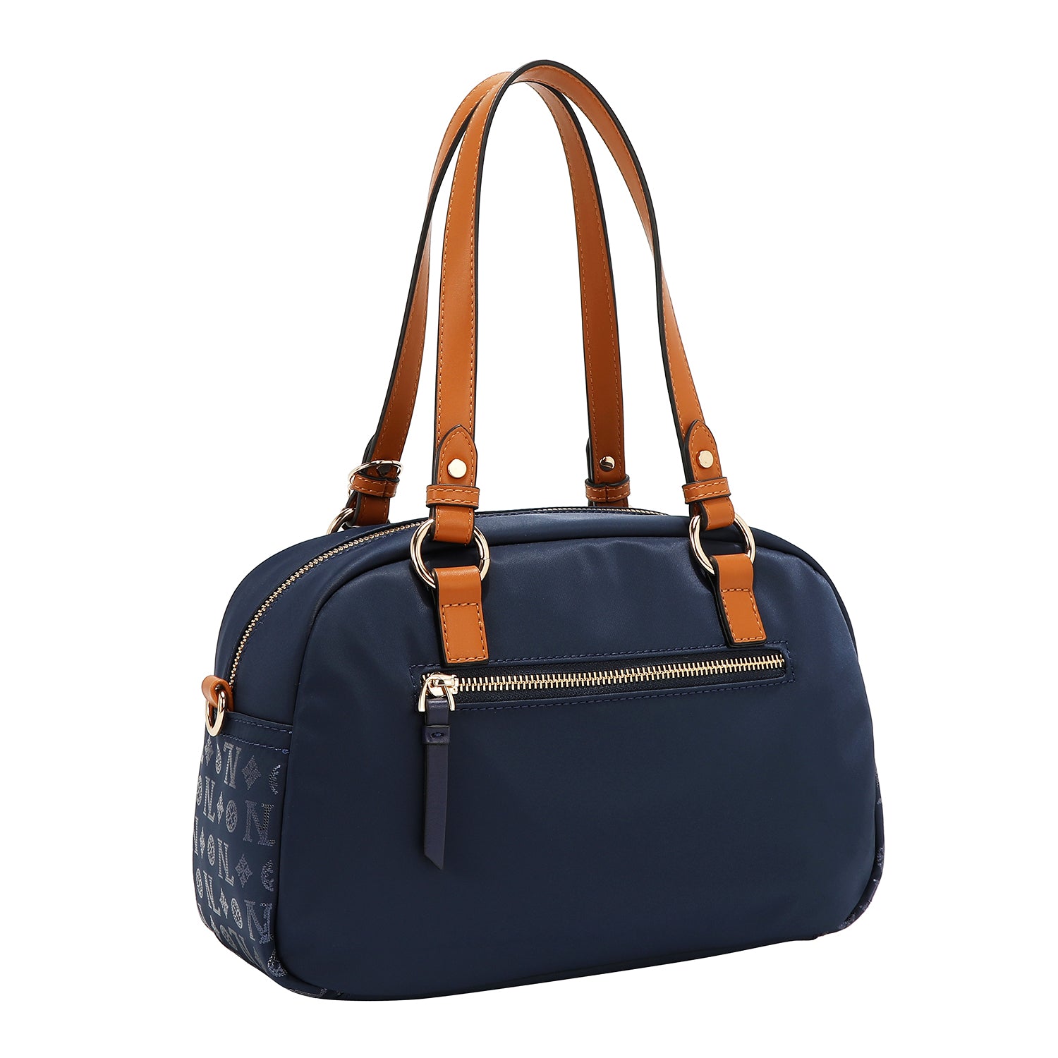 SAC BOSTON AVEC LOGO MONOGRAMME (BLEU)