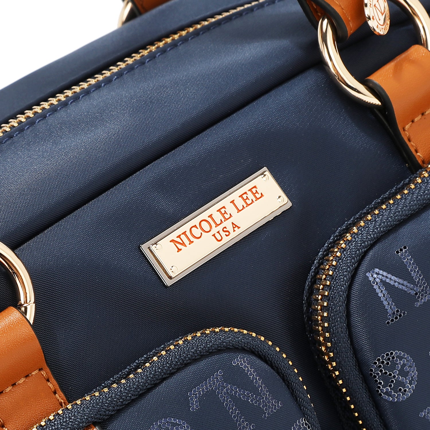 SAC BOSTON AVEC LOGO MONOGRAMME (BLEU)