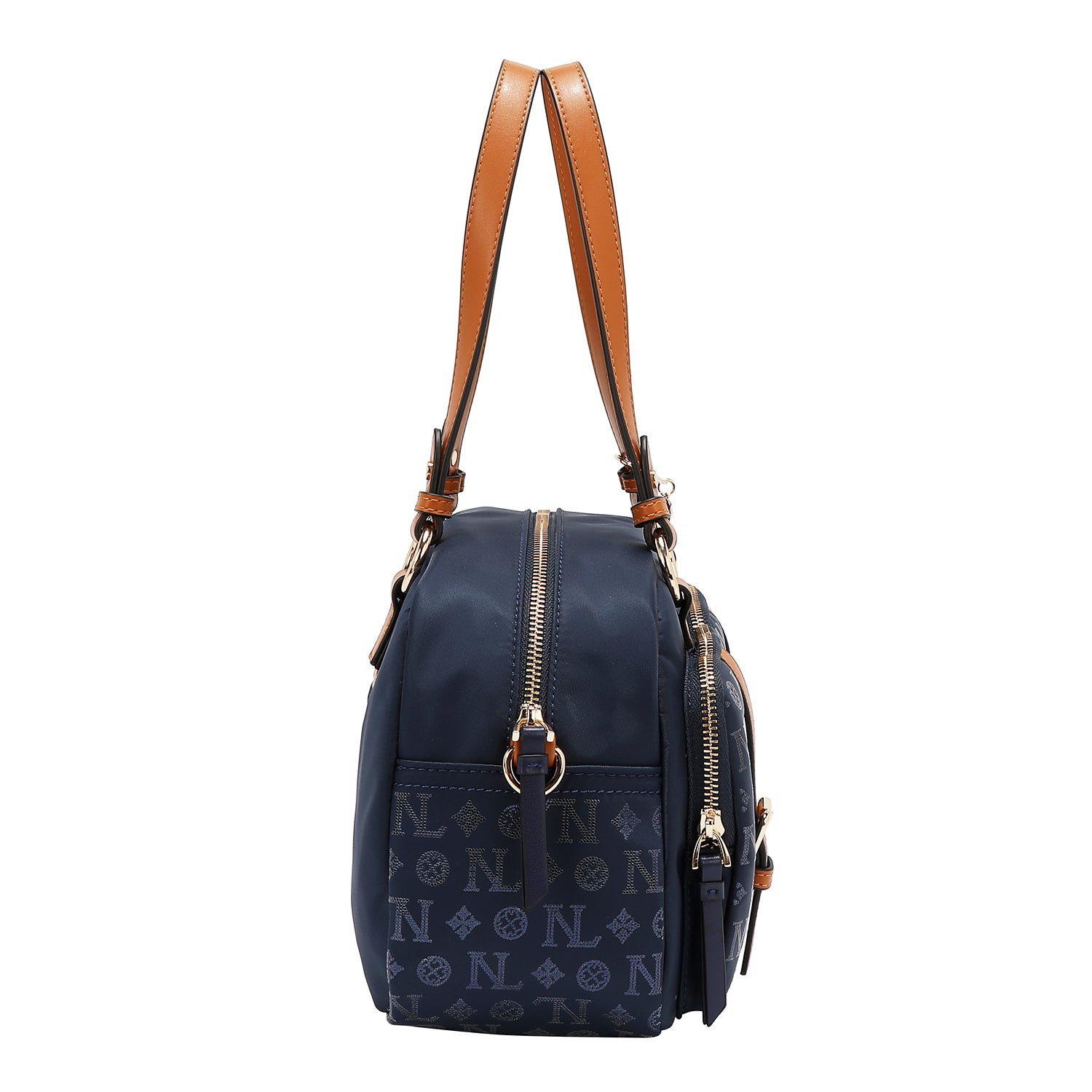 SAC BOSTON AVEC LOGO MONOGRAMME (BLEU)