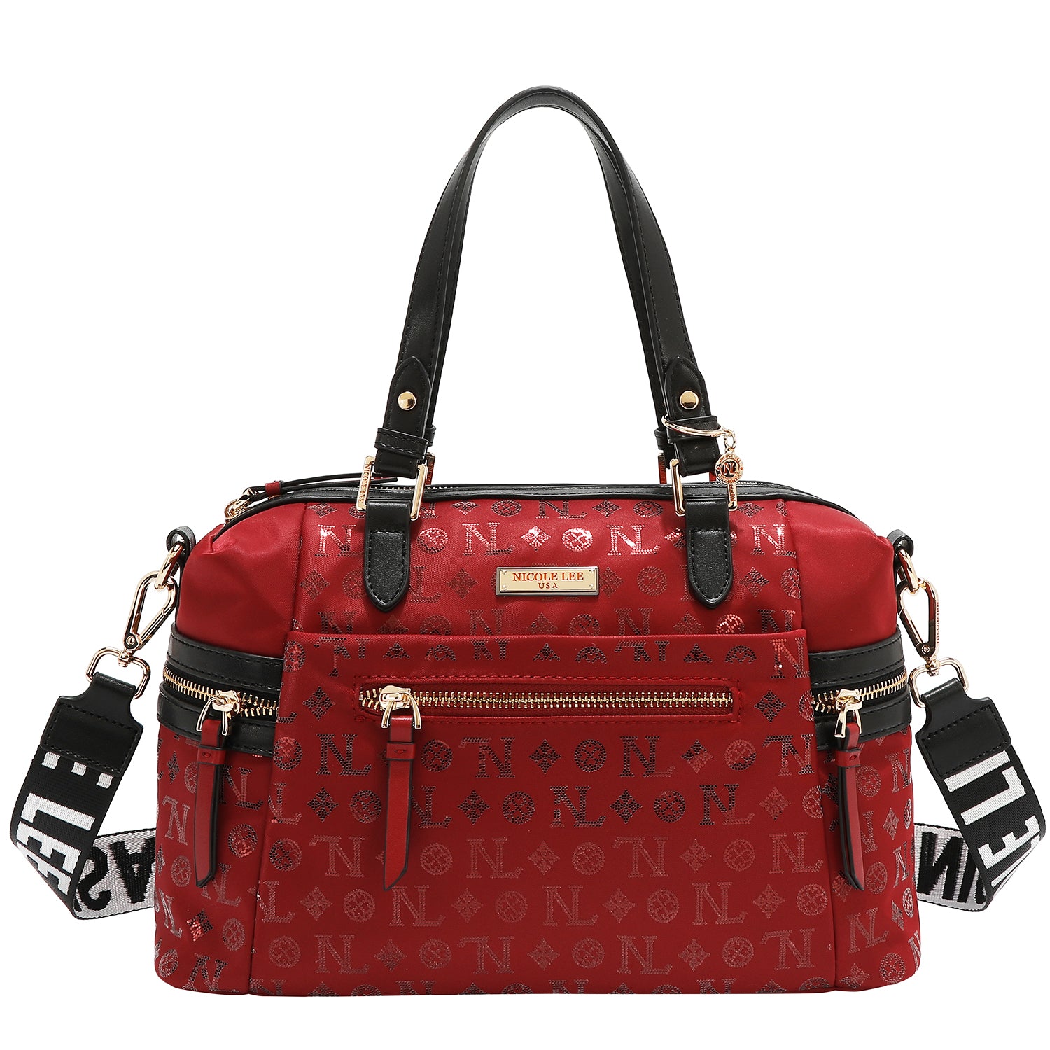 SAC CARTABLE AVEC LOGO MONOGRAMME (ROUGE)