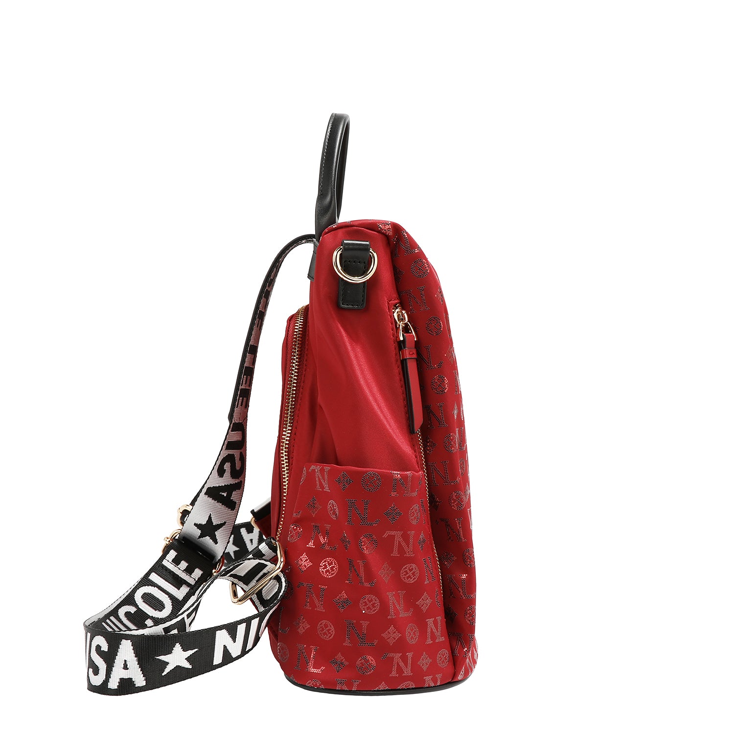 MOCHILA CON LOGOTIPO MONOGRAMA (ROJO)