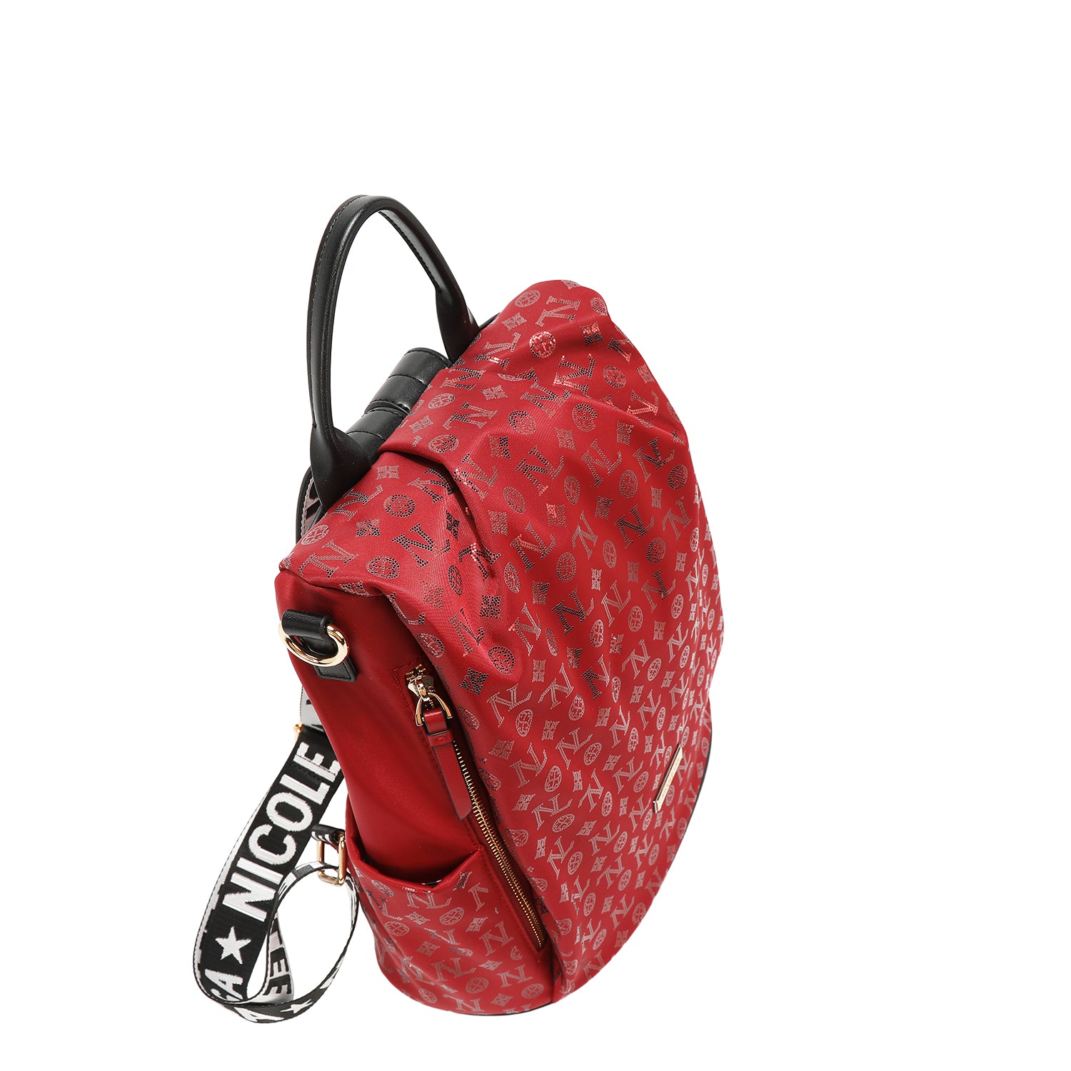 MOCHILA CON LOGOTIPO MONOGRAMA (ROJO)