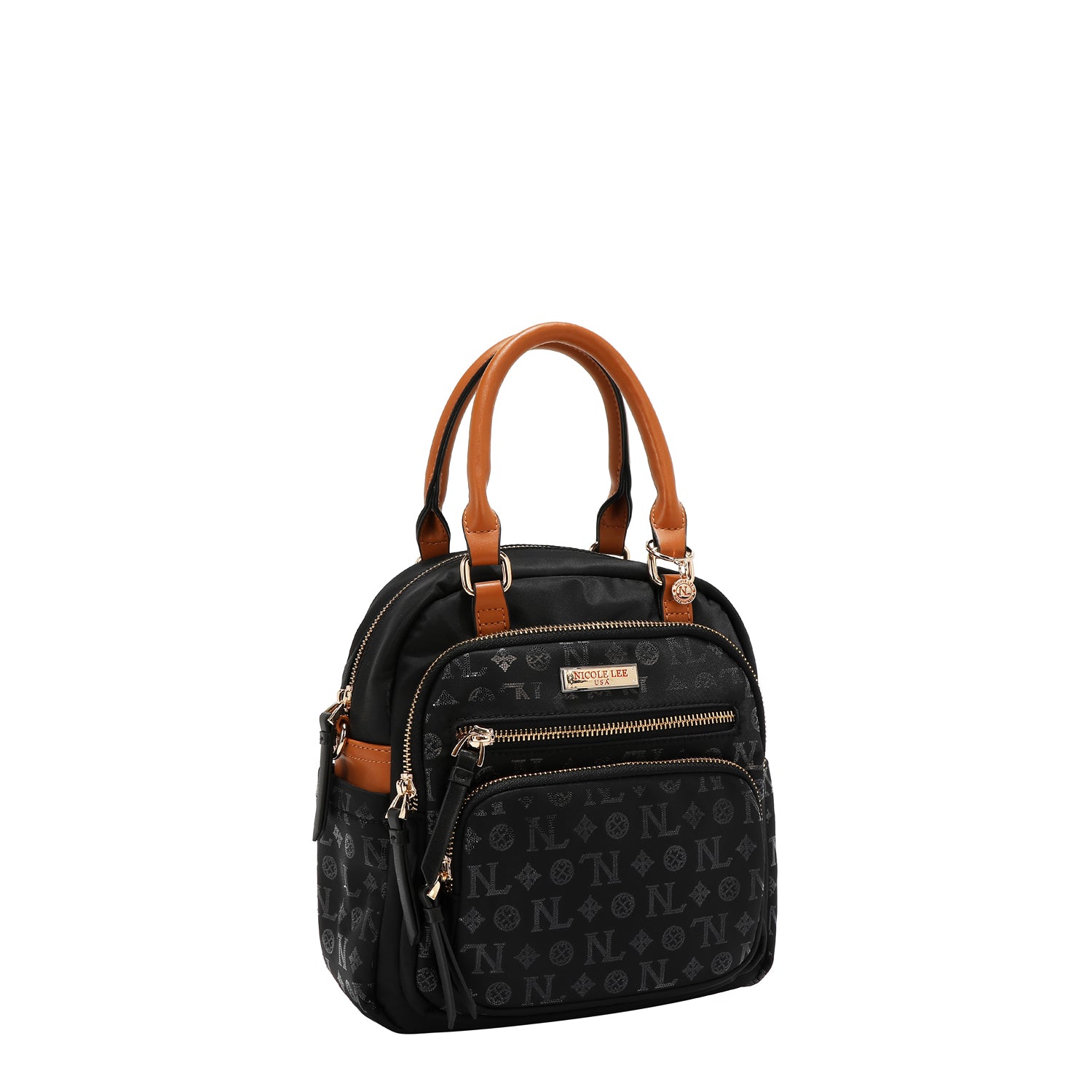 BOLSO MULTIUSOS CON LOGOTIPO DE MONOGRAMA (NEGRO)