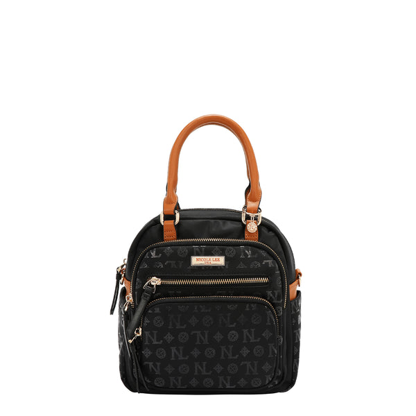 BOLSO MULTIUSOS CON LOGOTIPO DE MONOGRAMA (NEGRO)
