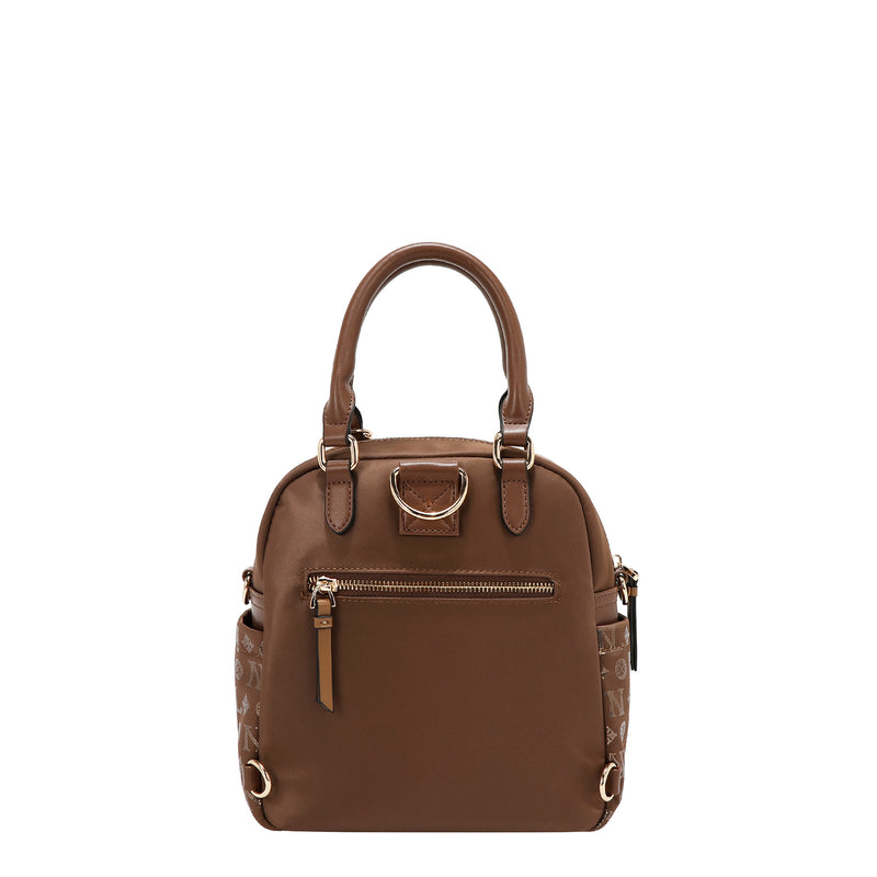 BOLSO MULTIUSOS CON LOGOTIPO DE MONOGRAMA (MARRON)