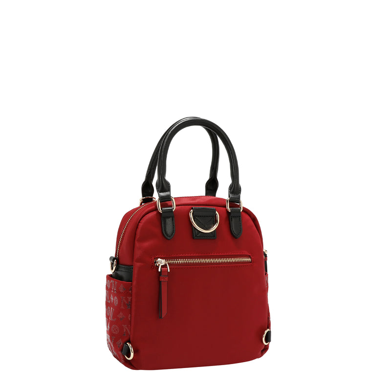 BOLSO MULTIUSOS CON LOGOTIPO DE MONOGRAMA (ROJO)