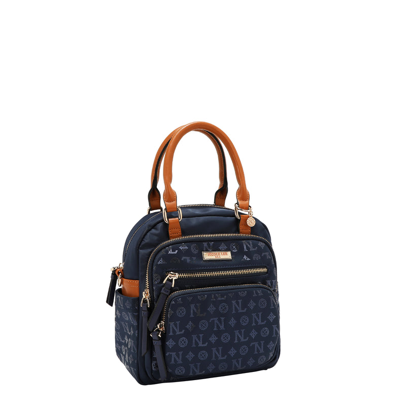 BOLSO MULTIUSOS CON LOGOTIPO DE MONOGRAMA (AZUL)