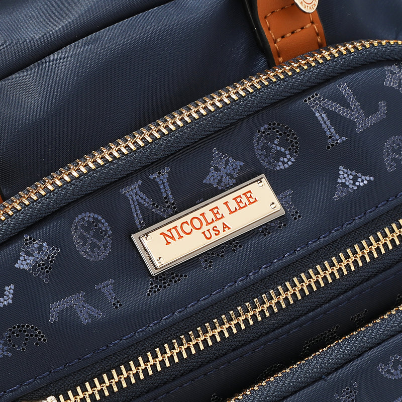 BOLSO MULTIUSOS CON LOGOTIPO DE MONOGRAMA (AZUL)