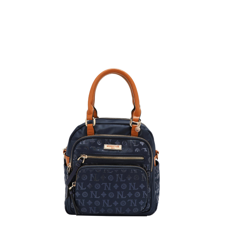 BOLSO MULTIUSOS CON LOGOTIPO DE MONOGRAMA (AZUL)