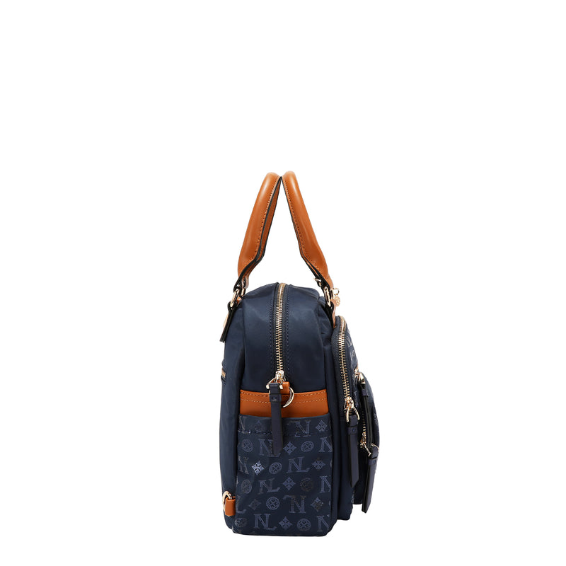 BOLSO MULTIUSOS CON LOGOTIPO DE MONOGRAMA (AZUL)