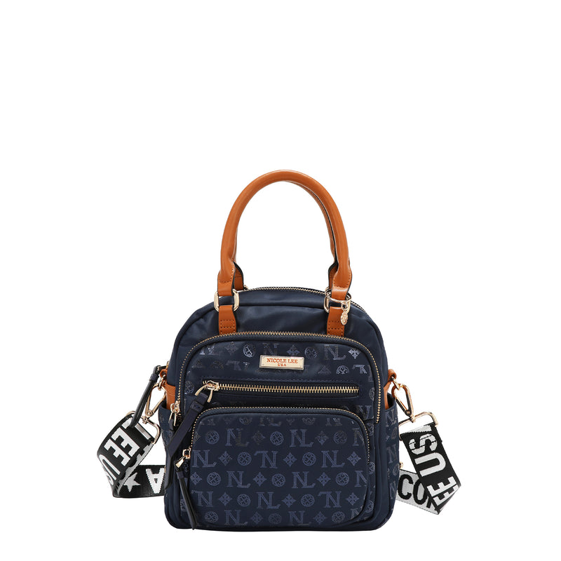 BOLSO MULTIUSOS CON LOGOTIPO DE MONOGRAMA (AZUL)