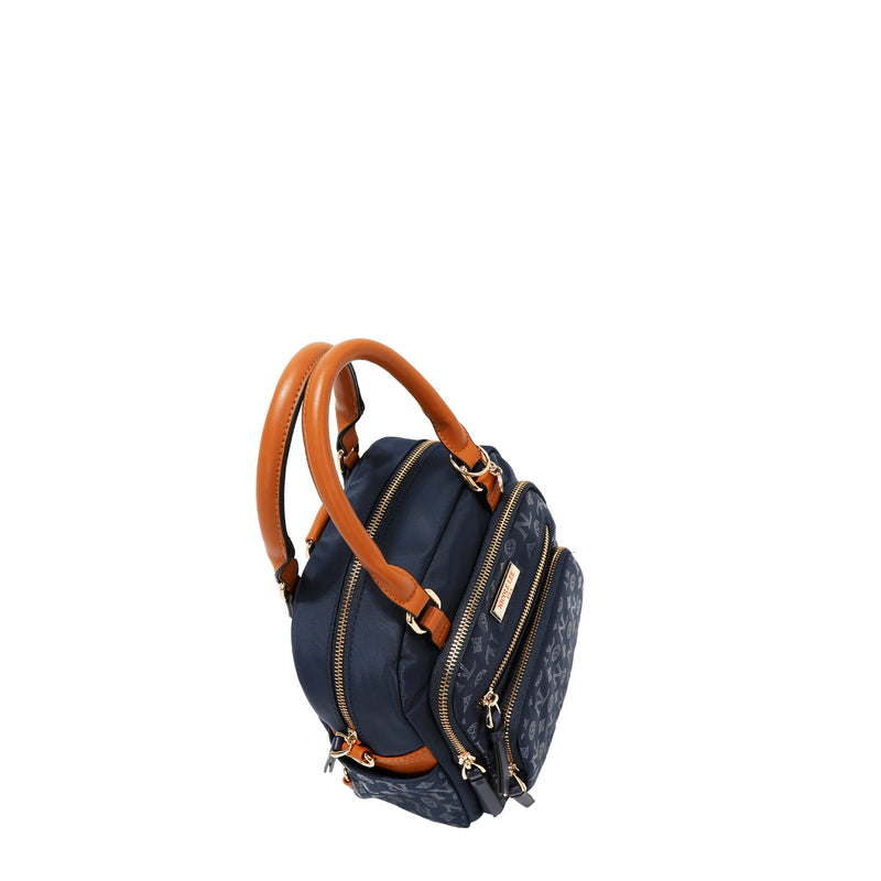 BOLSO MULTIUSOS CON LOGOTIPO DE MONOGRAMA (AZUL)
