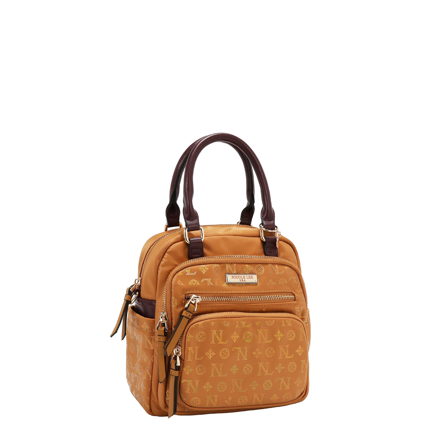 BOLSO MULTIUSOS CON LOGOTIPO DE MONOGRAMA (CAMEL)