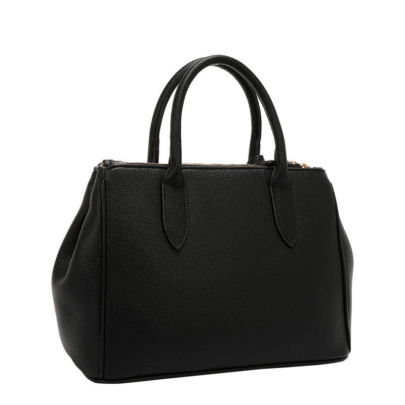 BOLSO DE CUADROS CHIC (NEGRO)
