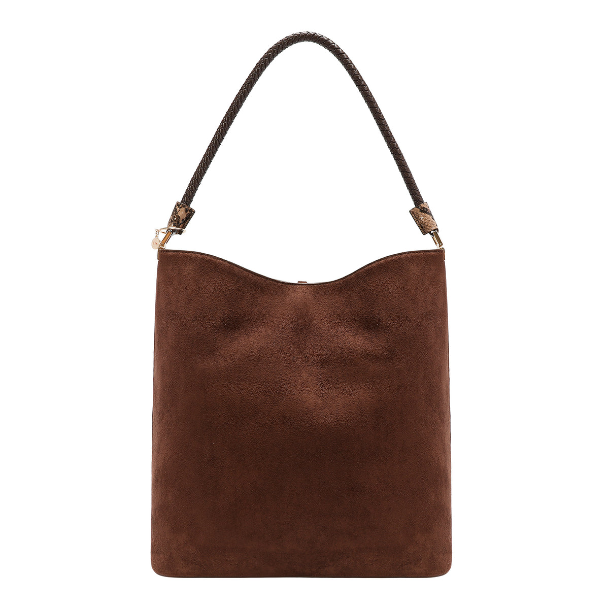 BOLSO BOHO CON TACHUELAS (MARRON)