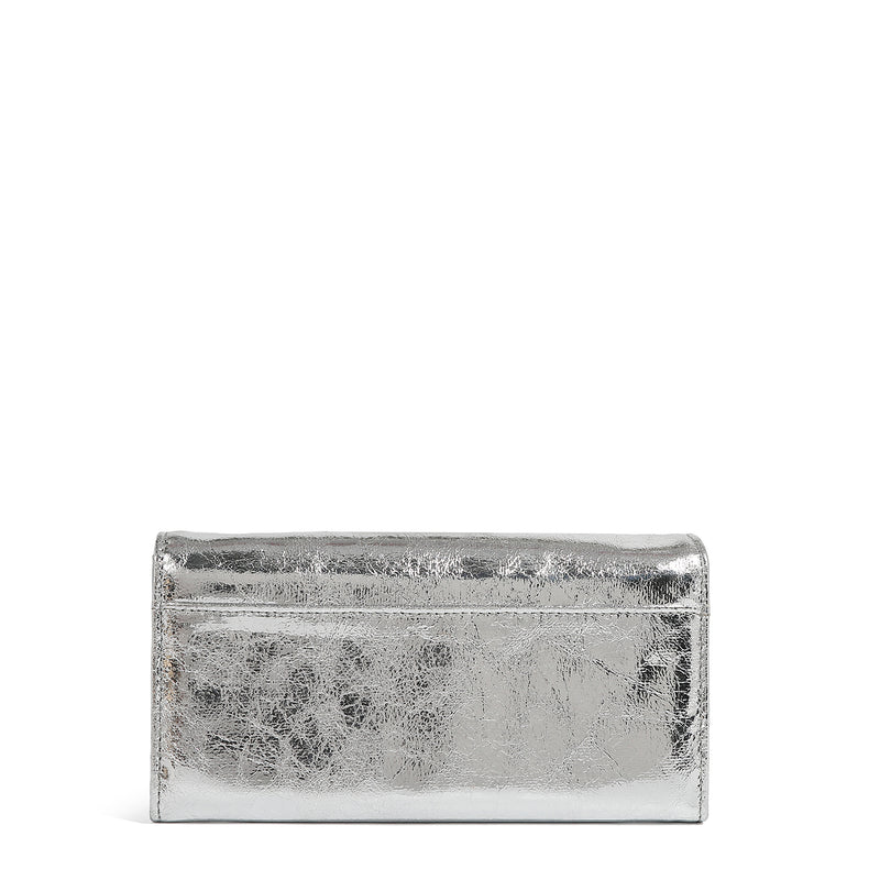 CALISTA CARTERA CON TAPA (PLATEADO)