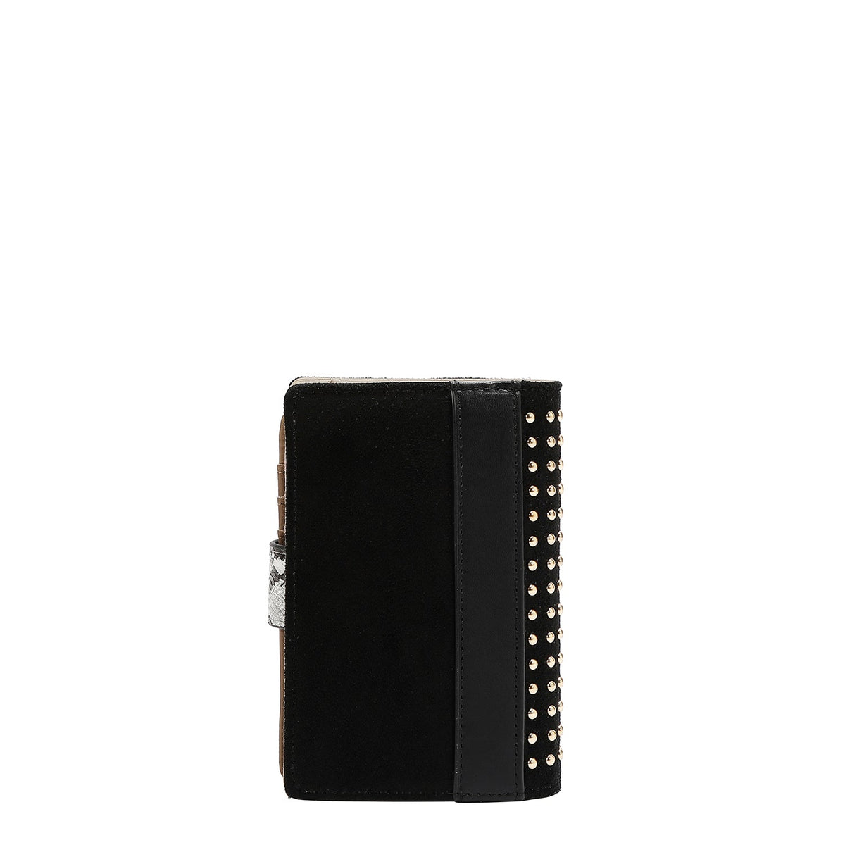 CARTERA GLAM CON TACHUELAS (NEGRO)