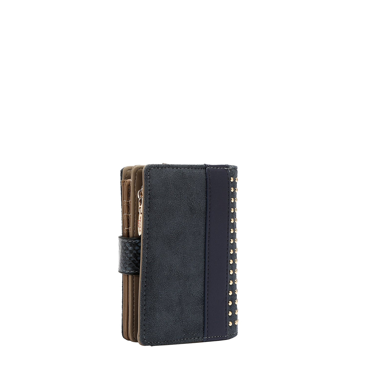 CARTERA GLAM CON TACHUELAS (AZUL)