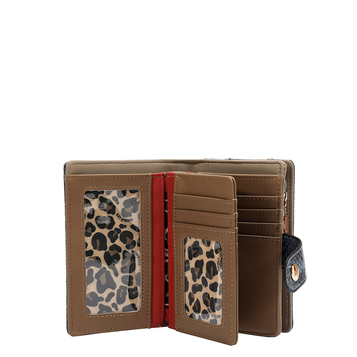 CARTERA GLAM CON TACHUELAS (TAUPE)