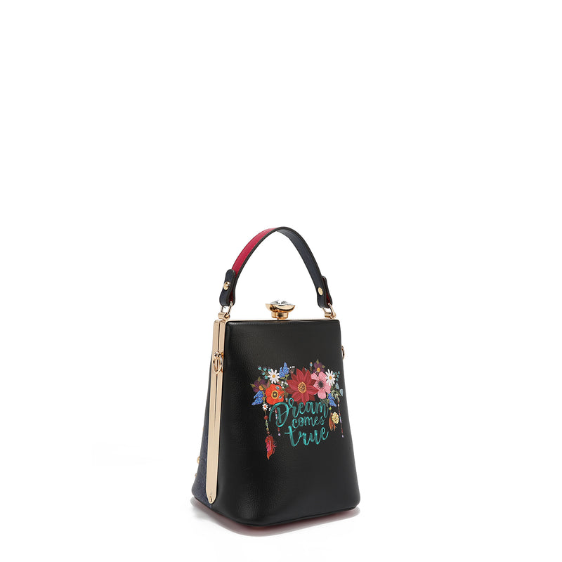 BOLSO CON DIAMANTE PEQUEÑO (DREAM COMES TRUE)