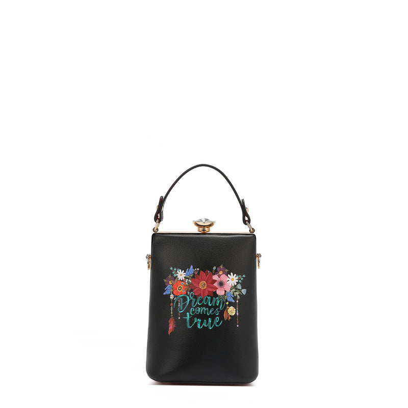 BOLSO CON DIAMANTE PEQUEÑO (DREAM COMES TRUE)