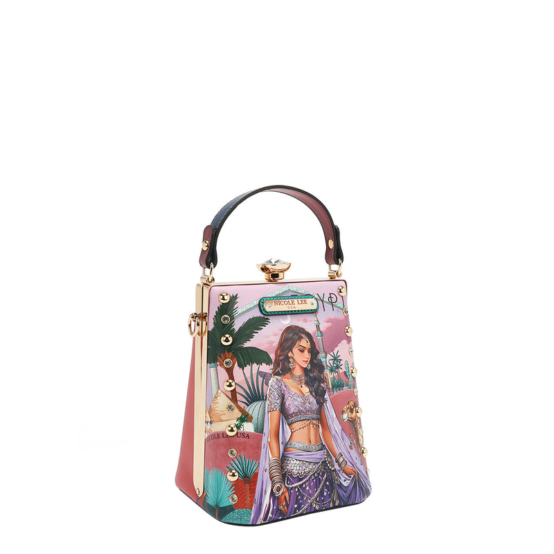 BOLSO CON DIAMANTE PEQUEÑO (QUEEN CLEOPATRA)