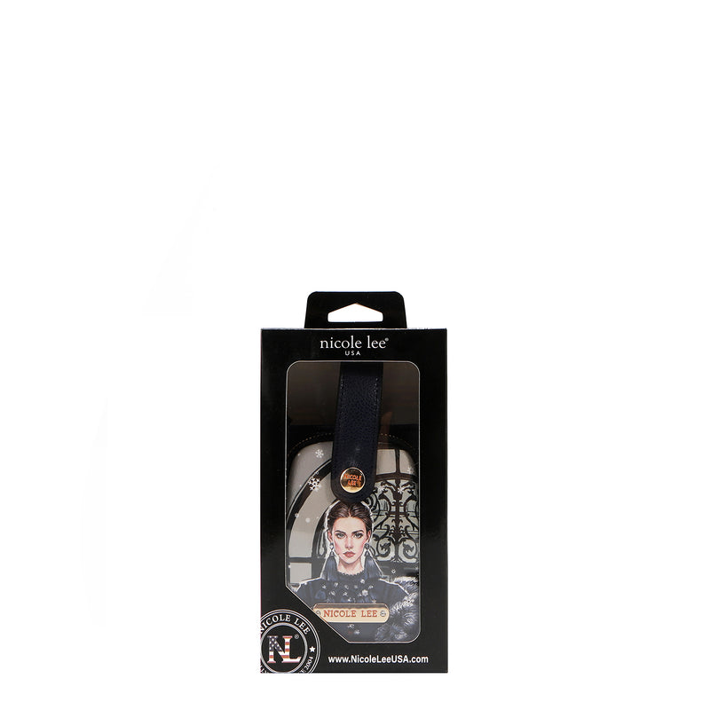 FUNDA DE TELEFONO CRUZADA CON CORREA (MODA SNOWFLAKE)