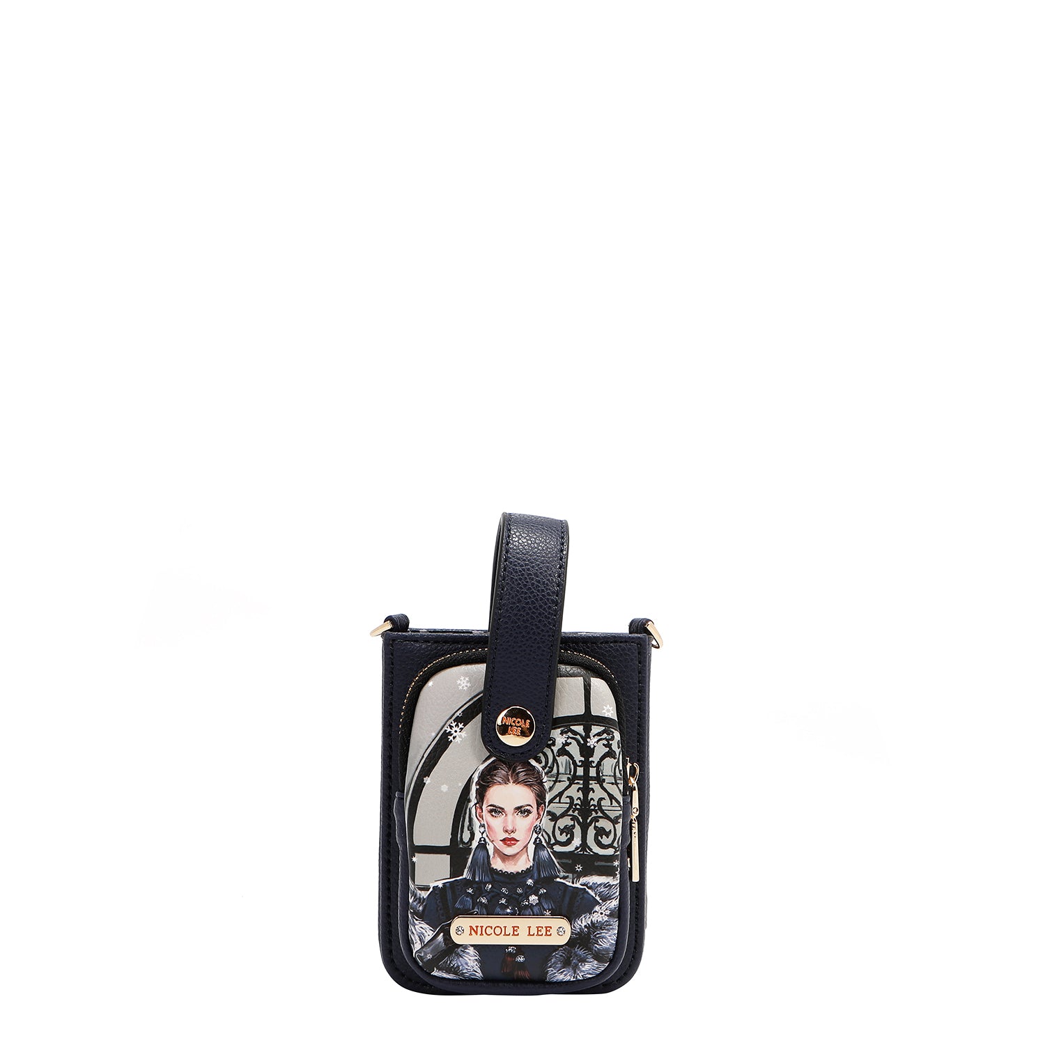 ÉTUI DE TÉLÉPHONE À BANDOULIÈRE AVEC SANGLE (<tc>MODA SNOWFLAKE</tc>)