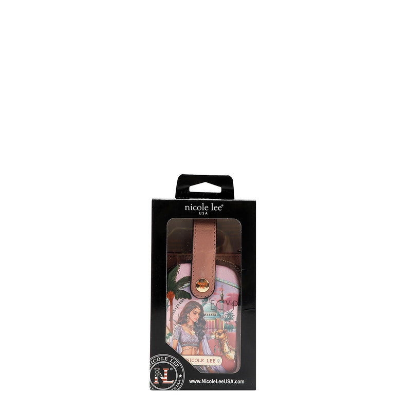 FUNDA DE TELEFONO CRUZADA CON CORREA (QUEEN CLEOPATRA)