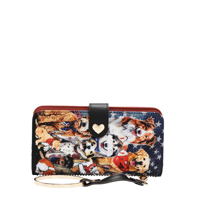 CARTERA PLEGABLE CON LA FIRMA DE NL CON CORREA (BEST SMILE)