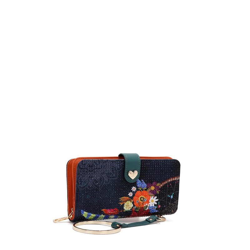 CARTERA PLEGABLE CON LA FIRMA DE NL CON CORREA (DREAM COMES TRUE)