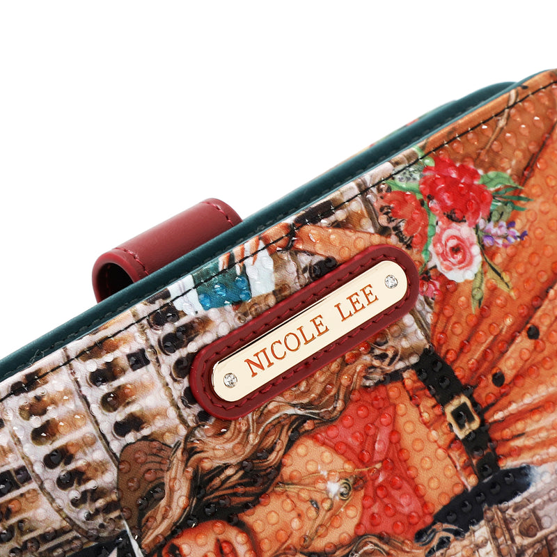 NL SIGNATURE FOLDABLE WALLET WITH STRAP (<tc>MARTHA TRAVELS ITALY</tc>)