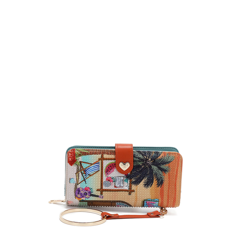 NL SIGNATURE FOLDABLE WALLET WITH STRAP (<tc>SUN & SAND</tc>)