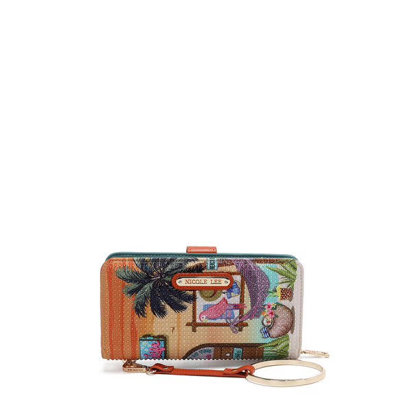NL SIGNATURE FOLDABLE WALLET WITH STRAP (<tc>SUN & SAND</tc>)
