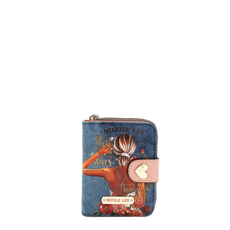 DENIM HEART FOLDABLE WALLET (<tc>LADIES NIGHT OUT</tc>)