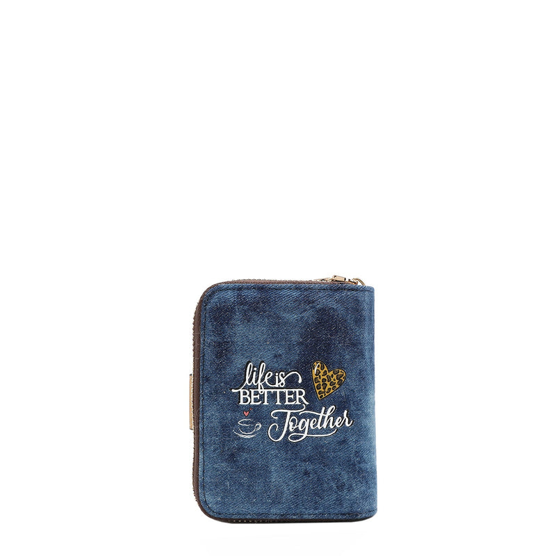 DENIM HEART FOLDABLE WALLET (<tc>LADIES NIGHT OUT</tc>)