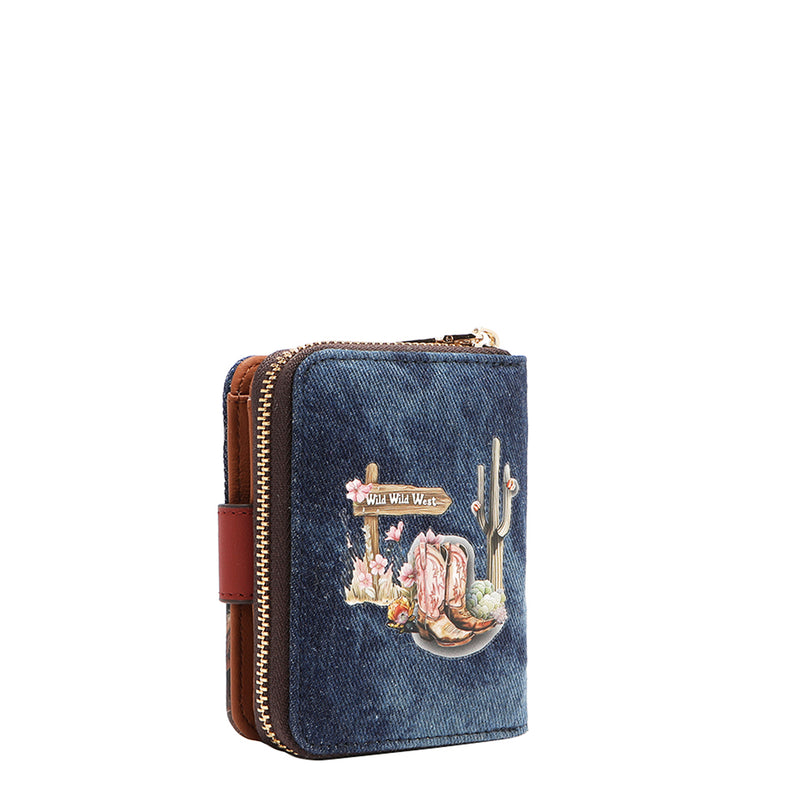 CARTERA PLEGABLE CORAZÓN DE DENIM (SOFIA MONTANA)