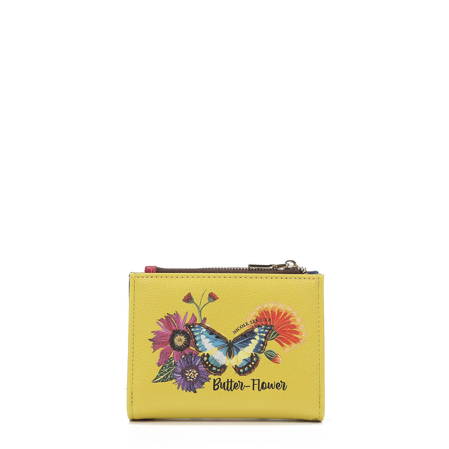 Double fashion compact portfolio with RFID block