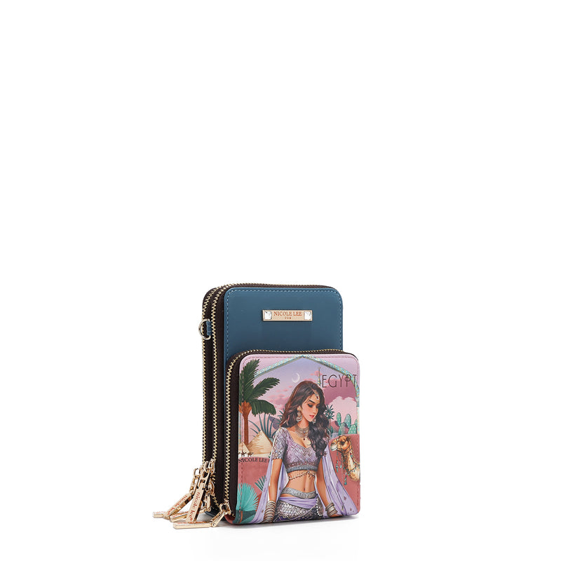 BANDOLERA MULTIFUNCIONAL PARA MOVIL (QUEEN CLEOPATRA)