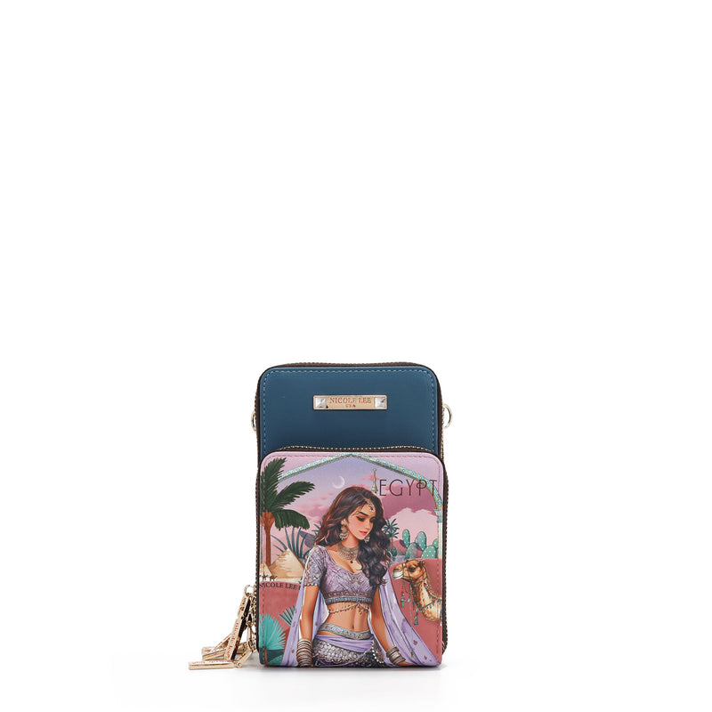 BANDOLERA MULTIFUNCIONAL PARA MOVIL (QUEEN CLEOPATRA)