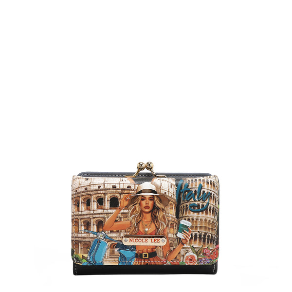 AGUSTINA TRIFOLD WALLET (<tc>MARTHA TRAVELS ITALY</tc>)