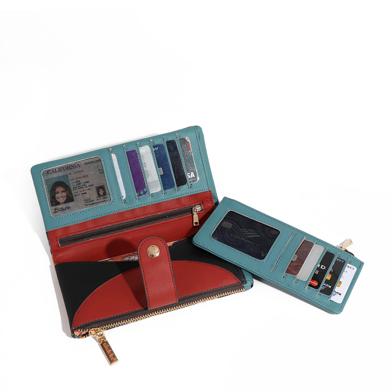 CARTERA PLEGABLE DE 2 PIEZAS (QUEEN CLEOPATRA)