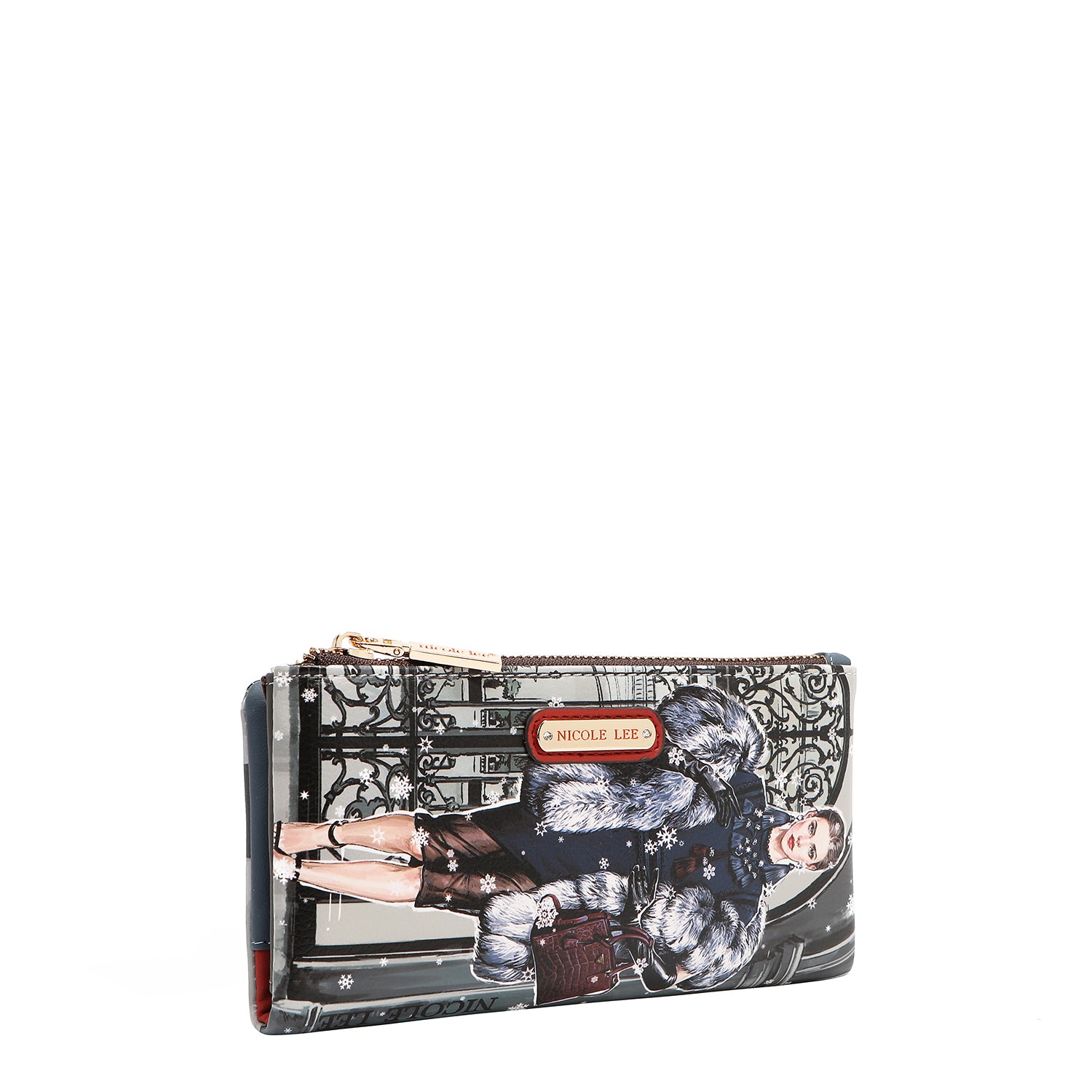 PORTEFEUILLE PLIABLE EN 2 PIÈCES (<tc>MODA SNOWFLAKE</tc>)