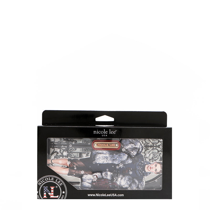 CARTERA PLEGABLE DE 2 PIEZAS (MODA SNOWFLAKE)