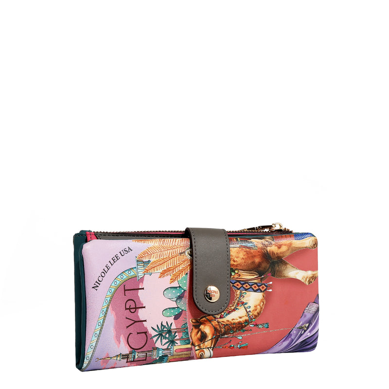 CARTERA PLEGABLE DE 2 PIEZAS (QUEEN CLEOPATRA)
