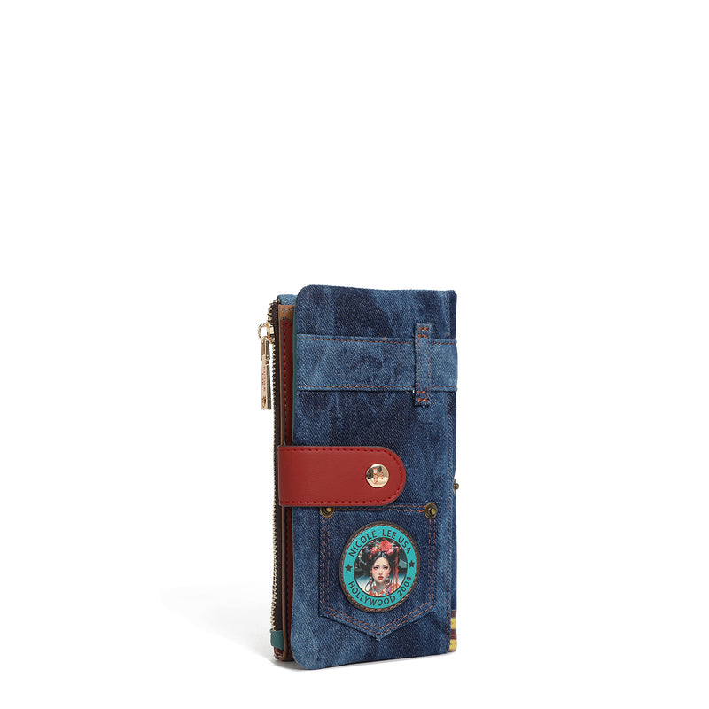 AMANDA 2 PIECE DENIM FOLDING WALLET (<tc>AKIKO LA BELLEZA</tc>)